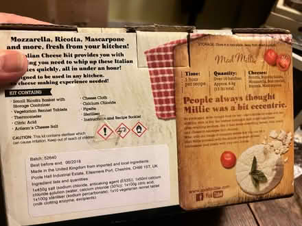 Photo of free Italian Cheese kit (Dogsthorpe) #3