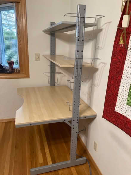 Photo of free IKEA desk with extra shelf (Near Rainbow and Stelling) #3