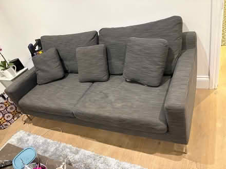 Photo of free Grey 3 seater couch (Putney SW15) #1
