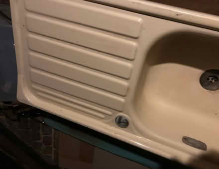 Photo of free Cream '50s vintage enamel sink and drainer unit (Hastings TN35) #2