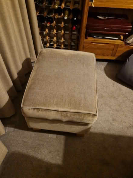 Photo of free Light grey footstool (Kentish Town NW5) #3