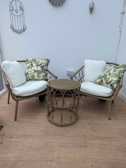 Photo of free 2 chairs and table (Hemel Hempstead) #2