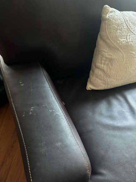 Photo of free Large brown leather chair (Salem (midtown)) #3