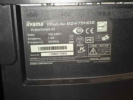 Photo of free PC Monitor 24" iiyama Prolte B2475 (Stroud) #2
