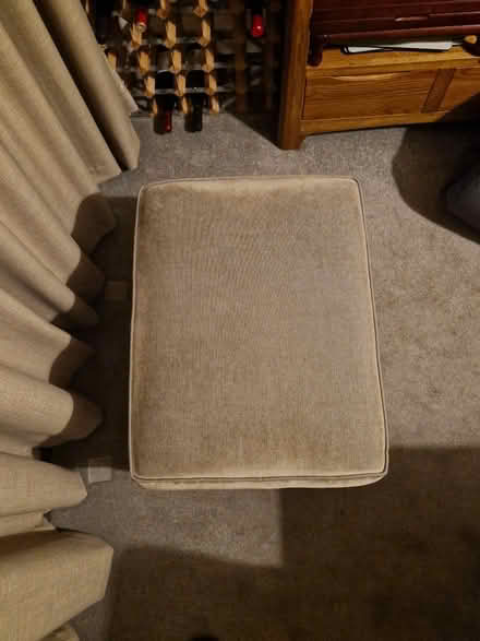 Photo of free Light grey footstool (Kentish Town NW5) #2
