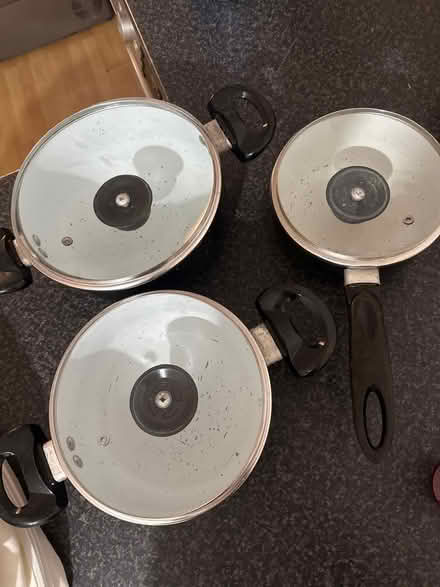 Photo of free Set of 3 saucepans (Thamesmead) #2