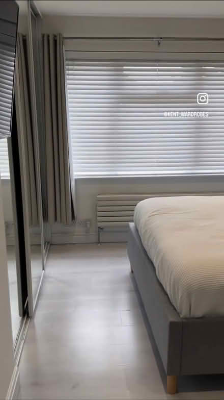 Photo of free NEXT grey king size bed (Loose, Maidstone ME15) #1