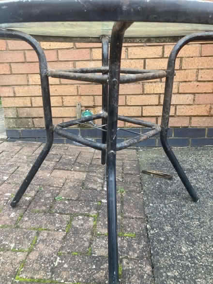 Photo of free Outside Glass Patio Table (Fenton Industrial Estate ST4) #2