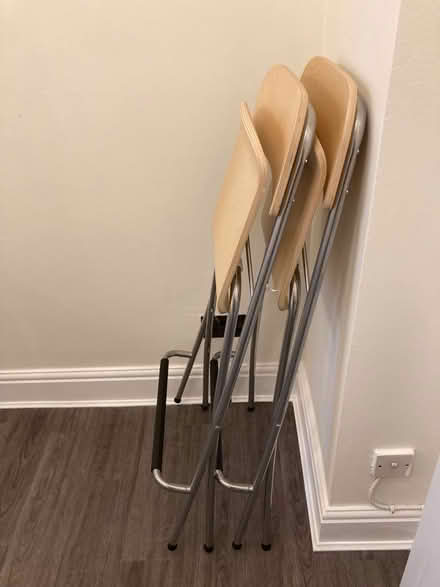 Photo of free Pair of folding Ikea barstools. (Kendal LA9) #2