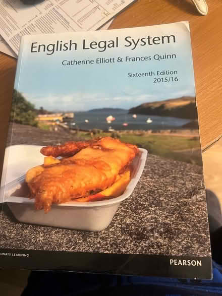 Photo of free English Legal System book 2015/16 (Eastcote HA5) #1