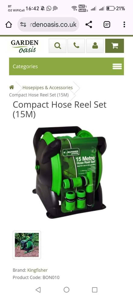 Photo of free Kingfisher 15m Compact Hose Reel (Hove BN3) #2