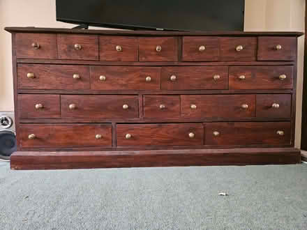 Photo of free Chest of drawers - dark wood (Radford Semele CV31) #1