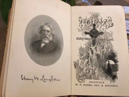 Photo of free Old book of Longfellow’s poems (Christchurch Town Centre) #4