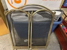 Photo of free Brass fireplace screen (Crossgates LD1) #1