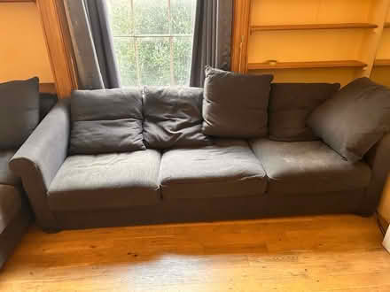 Photo of free 2 large grey sofas (N7) #1