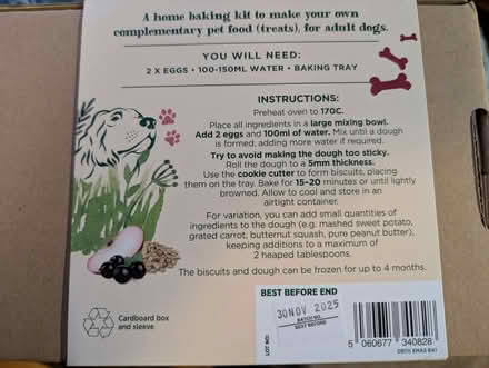 Photo of free Dog Christmas Cookie Kit (Best before 30.11.25) (Heartsease NR7) #3