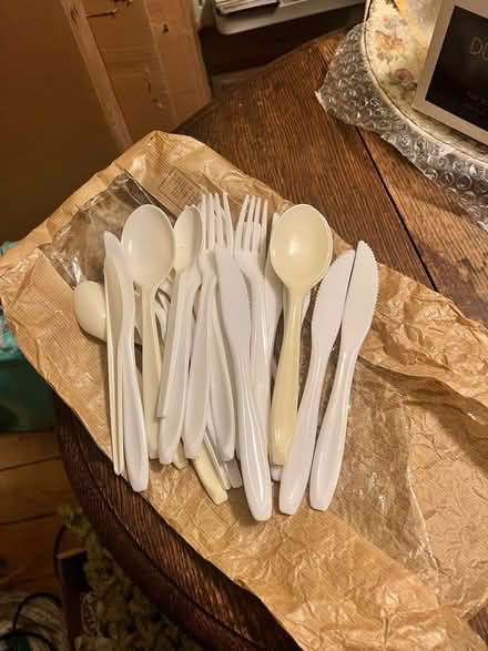 Photo of free Strong plastic cutlery (Dogsthorpe) #2