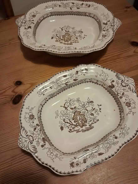 Photo of free 2 Porcelain Serving Dishes (Bethel LL55) #1