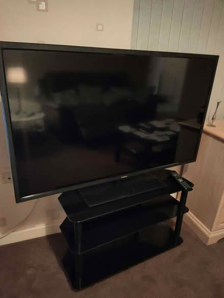 Photo of free TV and stand in good working order think it's a 52 inch (Hillmorton CV21) #2