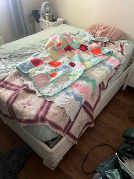 Photo of free IKEA Queen Bedframe with storage (Cardozo) #1