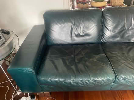 Photo of free Two leather sofas (East Molesey) #3