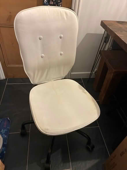 Photo of free IKEA white desk chair (Walton, Chesterfield S40) #1