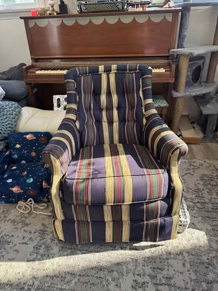 Photo of free Upholstered swivel rocker (Zaferia) #2