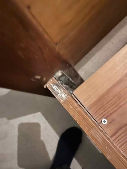 Photo of free King size solid wood bed frame (Brookwood GU24) #1