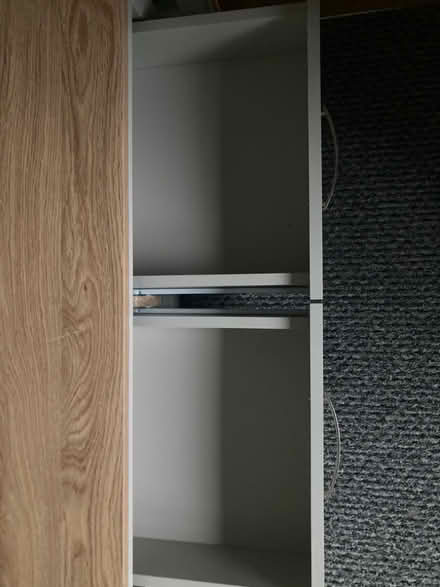 Photo of free Coffee table, 2 drawers, metal handles. (Harworth DN11) #1