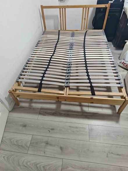 Photo of free Double bed IKEA cot (Woodfarm OX3) #1