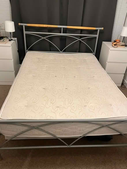 Photo of free Double bed with mattress (Kennington) #2