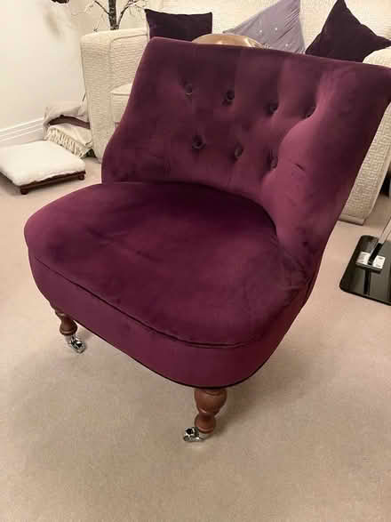 Photo of free Purple armchair (Ruislip UB10) #1