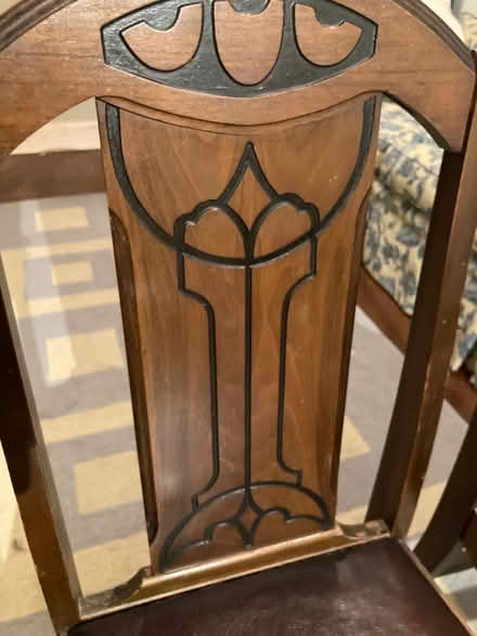 Photo of free 2 solid wood chairs (Ashdale, S. of Gerrard Library) #1