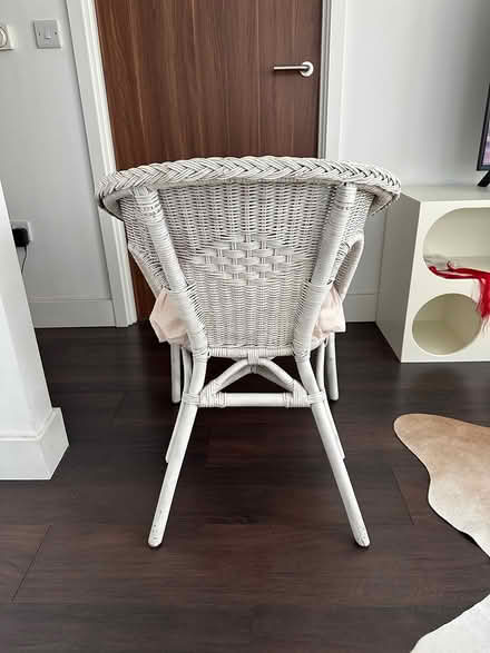 Photo of free White wicker chair (SW19) #2
