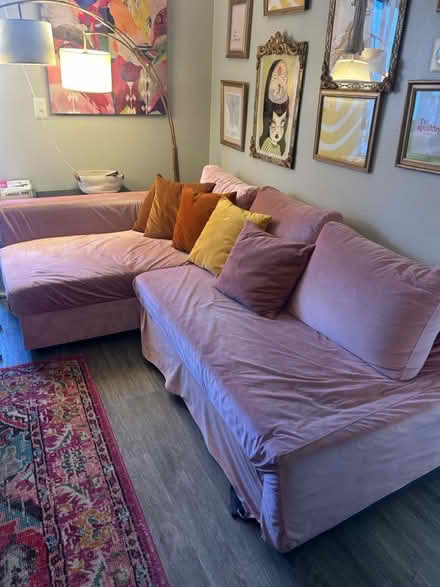 Photo of free IKEA Friheten Grey/Pink L Couch (North Hollywood) #1