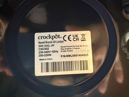 Photo of free Crockpot 4.7L Slow Cooker (CT21) #3