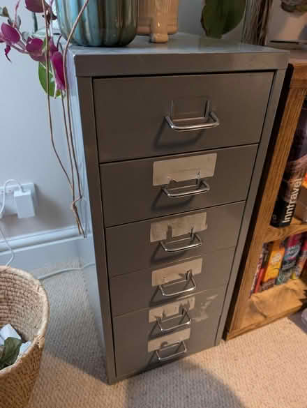 Photo of free Small gray filing cabinet (Duddingston, EH8) #1