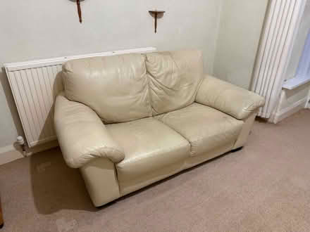 Photo of free Beige coloured 2 seat sofa. Two of them. (Heysham LA3) #2