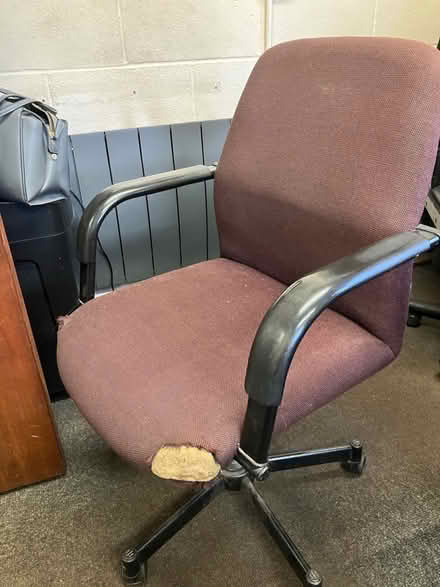 Photo of free Office Chair with wheels (Langwathby CA10) #2