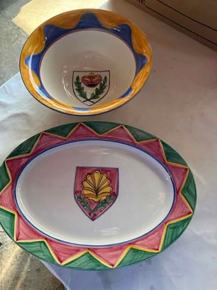 Photo of free Handpainted Italian tableware (Mill Valley) #1