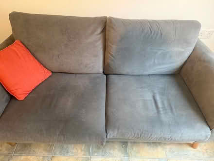 Photo of free Grey two seater sofa (Wandsworth) #2