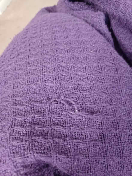 Photo of free Twin size waffle knit blanket (Hollymead) #2