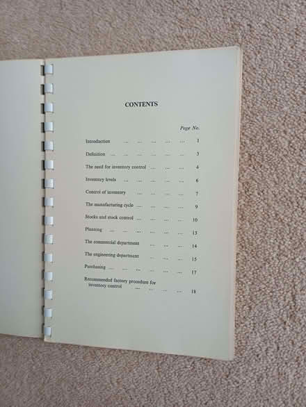 Photo of free AEI and BTH Inventory Control Manual (Leire LE17) #2
