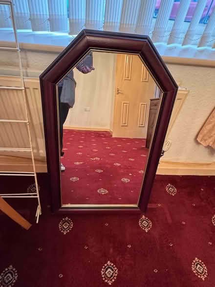 Photo of free Dark wood mirror (Darlington DL1) #1