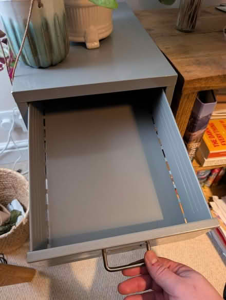 Photo of free Small gray filing cabinet (Duddingston, EH8) #2