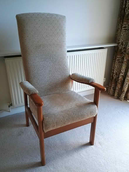 Photo of free Wooden Upholstered Chair (Bloomfield) #1