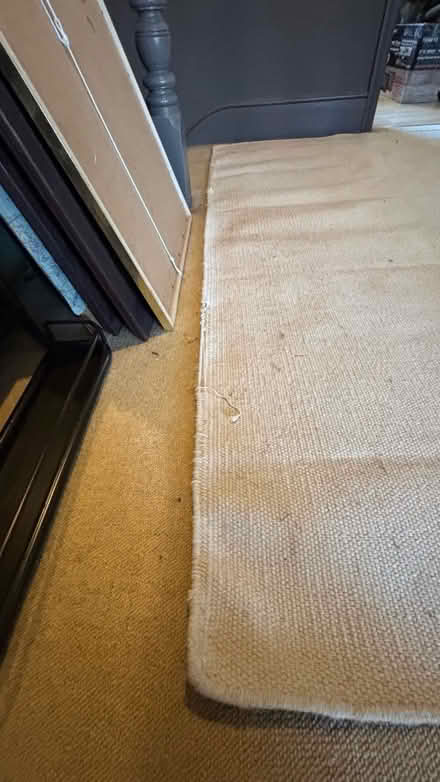 Photo of free Ikea cream 100% cotton flat rug (Palmers Green N14) #3