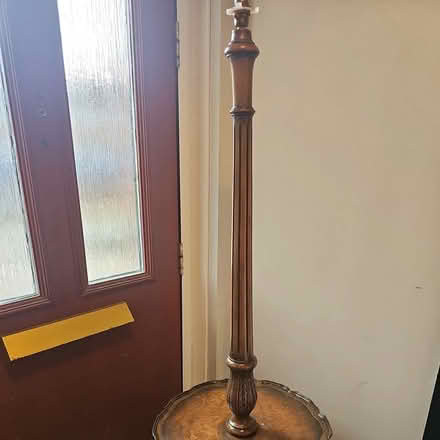 Photo of Wooden standard lamp (Chigwell IG6) #1