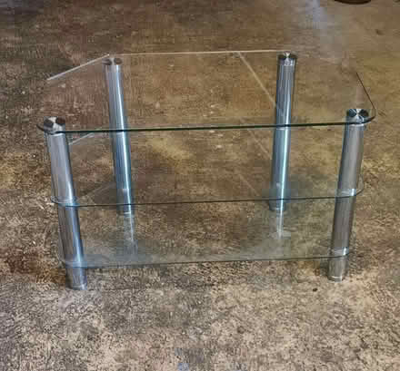Photo of free Chrome and Glass TV stand (Upper Denby HD8) #1