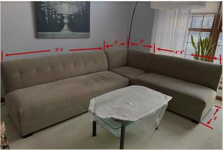 Photo of free Sofa Sectional (3 pieces) (Woodridge / Seven Bridges) #2